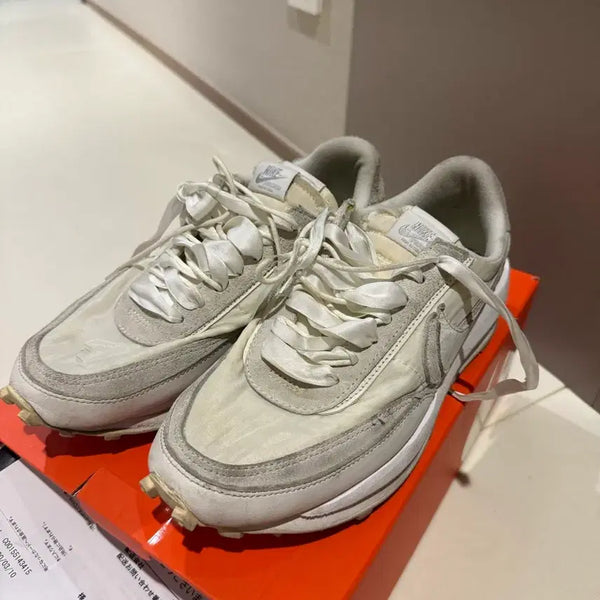 [BUNJANG] Nike x Sacai LDWaffle "White/Beige Suede" Sneakers / 나이키 x 사카이 LD와플 260 일본직구