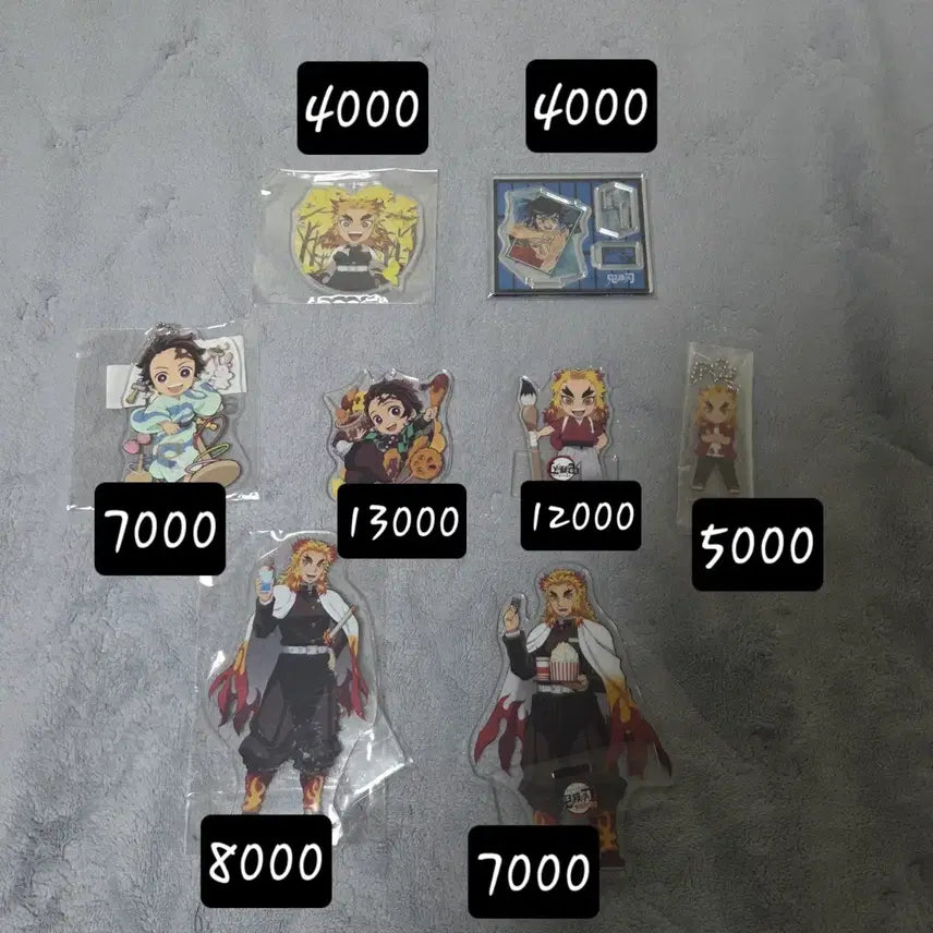 [BUNJANG] Demon Slayer: Kimetsu no Yaiba Rengoku, Tanjiro, Inosuke Merchandise Bundle / 귀멸의 칼날 렌고쿠, 탄지로 이노스케 위주 굿즈 판매