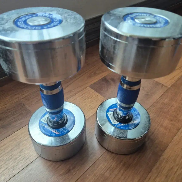 [BUNJANG] High-Density Chrome Dumbbells 6kg Set / 고밀도 크롬 아령 6kg 세트