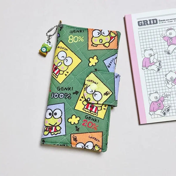 [BUNJANG] Handmade Square Keropi Padded Vertical Diary Cover & Book Cover / (바로배송) 핸드메이드 네모 케로피 누빔 세로형 다이어리커버&북커버