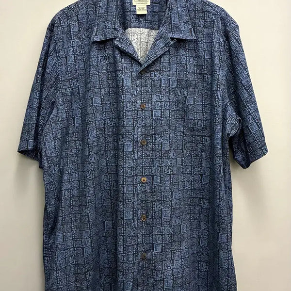 [BUNJANG] L.L.Bean Tribal Pocket Hawaiian Short Sleeve Shirt XL/110 / (XL/110)L.L.Bean 엘엘빈 트라이벌 포켓 하와이안 반팔셔츠