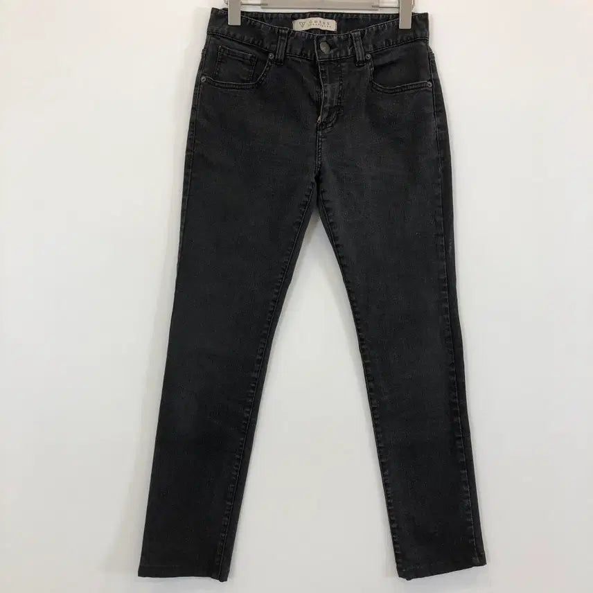 [BUNJANG] Guess Patch Logo Black Denim Jeans 29 Inch / 게스 패치로고 흑청 데님진 29 인치