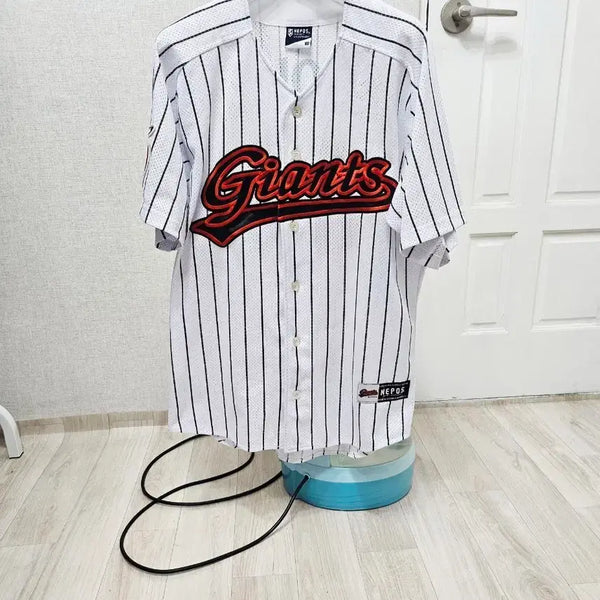 [BUNJANG] L.Lottery Giants Son Ah-seop White & Black Baseball Jersey / (100)L 초대장급 네포스 롯데자이언츠 [손아섭] 흰검유니폼