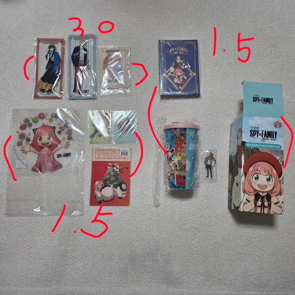 [BUNJANG] Spy × Family Goods Set / 스파이패밀리 굿즈 세트