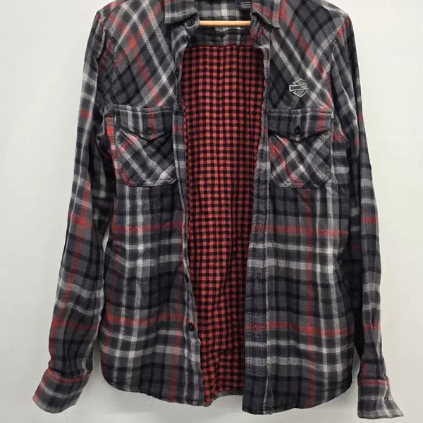 [BUNJANG] Harley-Davidson Men's Plaid Shirt Size 95 / 할리데이비슨 남성 체크남방.   싸이즈 95