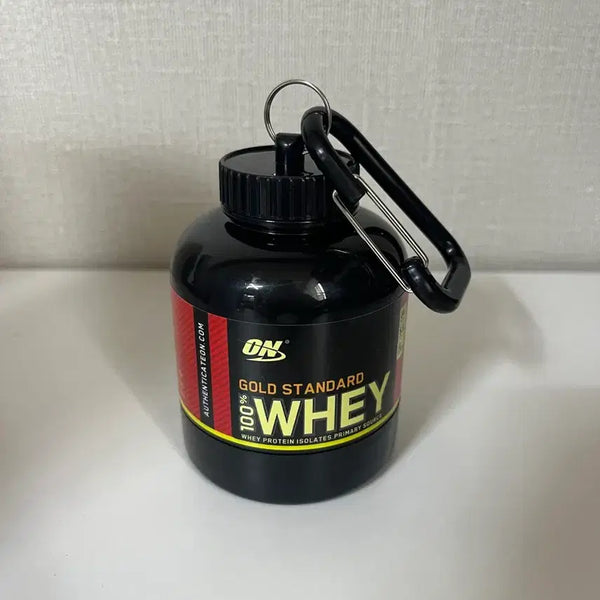 [BUNJANG] Optimum Nutrition Gold Standard Whey Protein Mini Container with Scoop / 프로틴 키링 200ml 프로틴 통, 프로틴 소분통 옵티멈뉴트리션 골드 스