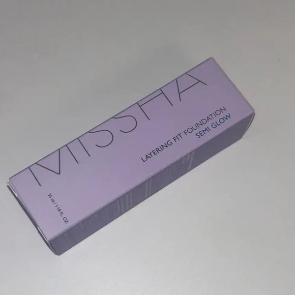 [BUNJANG] Misha Layering Fit Foundation SPF30 PA++ 21 Fair Semi Glow / 새상품) 미샤 레이어링 핏 파운데이션 21호 페어 세미 글로우