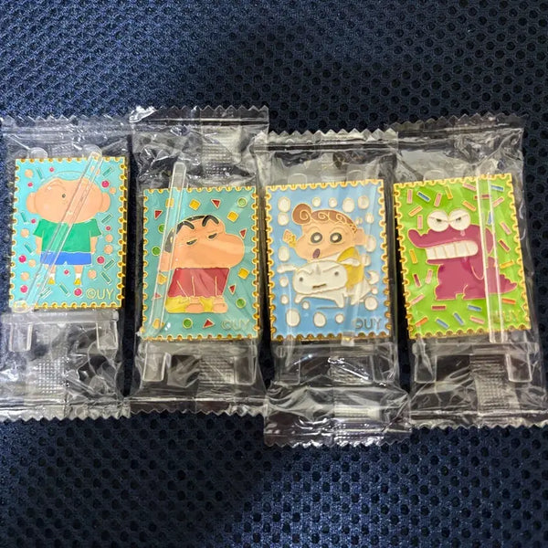[BUNJANG] Crayon Shin-chan Metal Stamp Collection Bundle / 짱구 금속 우표 컬렉션 일괄 판매합니다