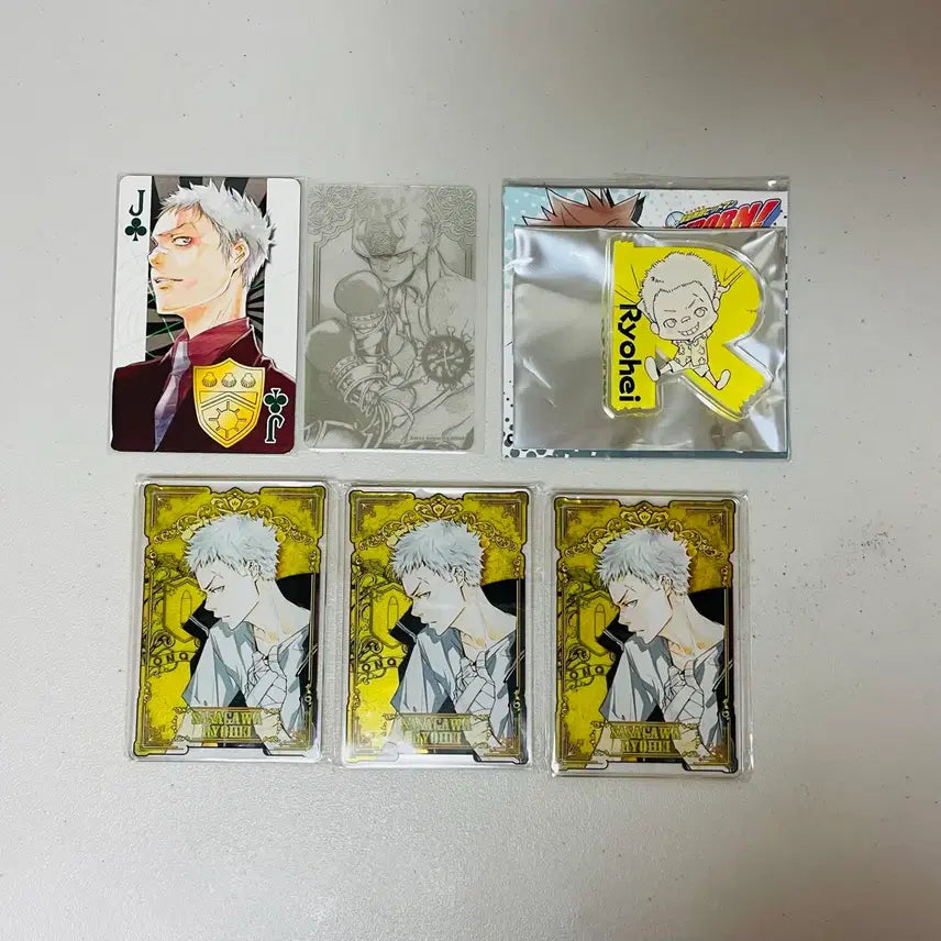 [BUNJANG] Katekyo Hitman Reborn! Kyoko Sasagawa Ryohei Steca Acrylic Badge Card / 가정교사 히트맨 리본 가히리 사사가와 료헤이 스테카 아크릴 뱃지 카드