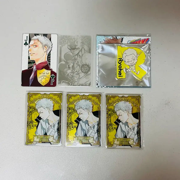 [BUNJANG] Katekyo Hitman Reborn! Kyoko Sasagawa Ryohei Steca Acrylic Badge Card / 가정교사 히트맨 리본 가히리 사사가와 료헤이 스테카 아크릴 뱃지 카드