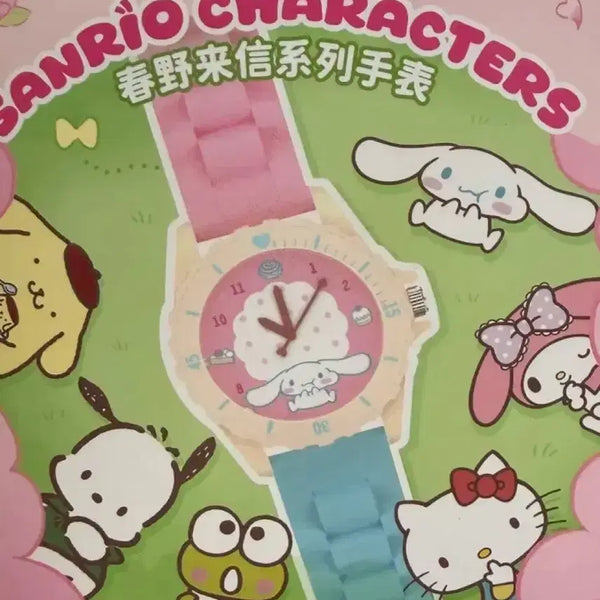 [BUNJANG] Sanrio Characters Spring Letter Series Random Wristwatch / 중국 미니소 정품 산리오 캐릭터즈 봄의 편지 시리즈 랜덤 손목시계