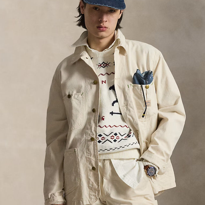 [BUNJANG] Polo Ralph Lauren Waldron Twill Utility Jacket Ecru XL / 폴로 컨트리 왈드론 트윌 유틸리티 자켓 / 워크자켓 / XL