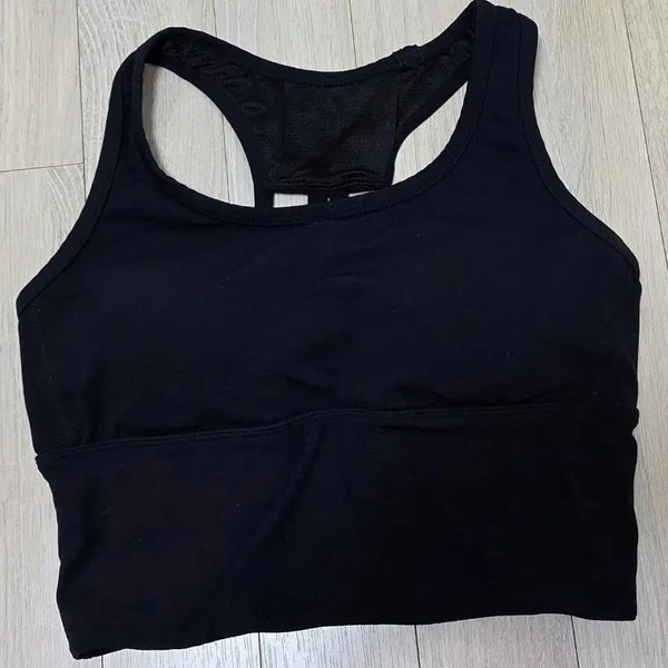 [BUNJANG] Andar Black Strap Bra Top / 안다르 백 스트랩 브라탑 (블랙)