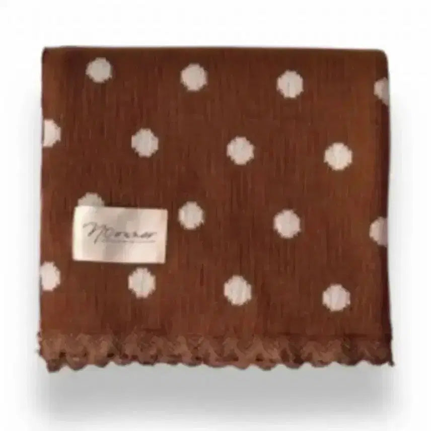 [BUNJANG] Noonoo "Ggwonna" Scarf Brown Dot / 노오너 꿘나 목도리 브라운 도트