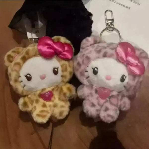 [BUNJANG] Sanrio Hello Kitty Leopard Keychain (Beige, New) / 산리오 헬로키티 레오파드 키링(베이지 새상품)