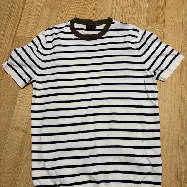 [BUNJANG] Massimo Dutti Striped Short Sleeve Knit Top / 마시모두띠 반팔니트
