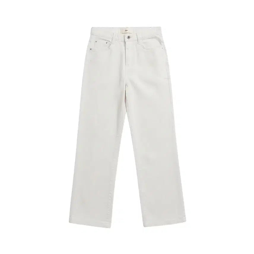 [BUNJANG] Howluck Cotton Pants with Inner Banding - Ivory (Women's S) / 여성S/ 하우럭 핏예쁜 속밴딩 면바지 코튼 팬츠 IV 32-151