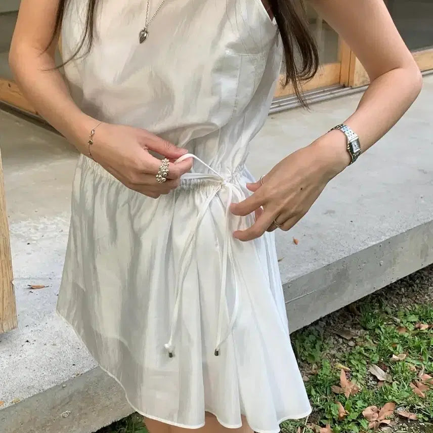 [BUNJANG] TANAT Erika Layered Dress White / 타낫 에리카 레이어드 원피스 미착 새상품 화이트