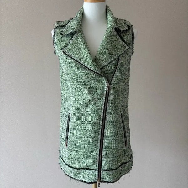 [BUNJANG] MSGM Green Tweed Vest Size 38 / [정품] MSGM  그린 트위드 베스트 38사이즈