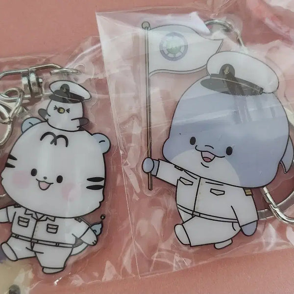 [BUNJANG] Korea Maritime & Ocean University Tiger/Dolphin Keychain Bundle / 해양대 키링 일괄 (호랑이/돌고래)