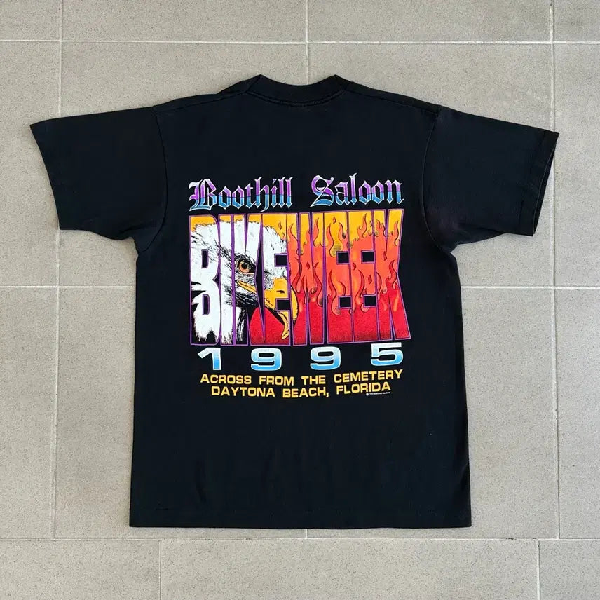 [BUNJANG] 90s Vintage Boothill Saloon Biker T-Shirt / 90s 빈티지 바이커 티셔츠 XL Boothill Saloon
