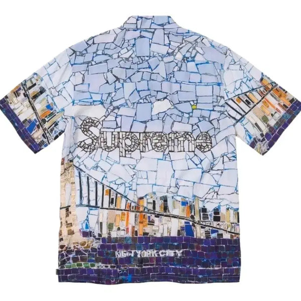 [BUNJANG] Supreme Mosaic Short Sleeve Shirt Multicolor XL / (XL)슈프림 모자이크 숏슬리브 셔츠 멀티컬러