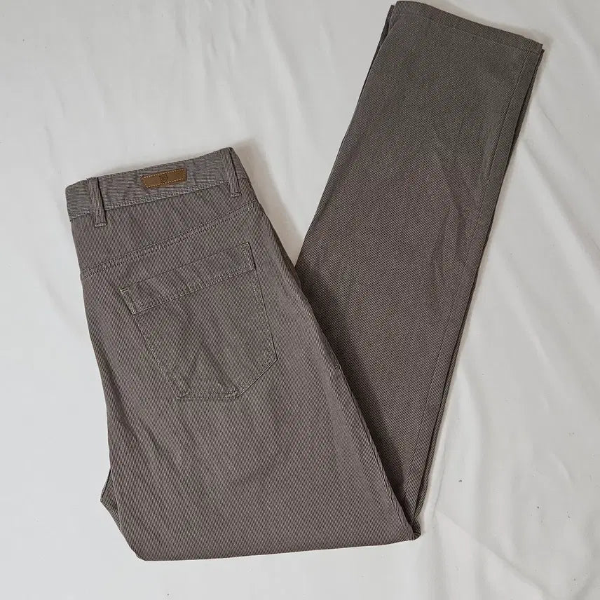 [BUNJANG] Massimo Dutti Leather Patch Cotton Denim Pants / 마시모두띠 가죽패치 코튼 데님팬츠 진 스웨이드 남성 31 (거의 새상품)