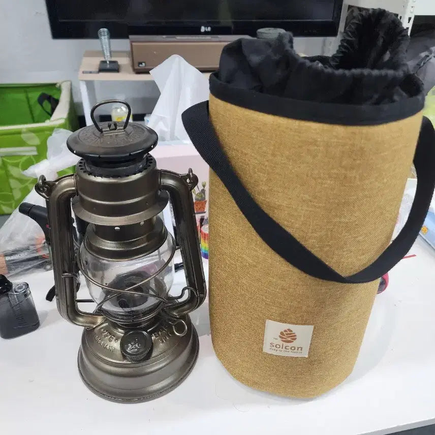 [BUNJANG] Feuerhand Hurricane Lantern & Storage Bag Set / 퓨어핸드 허리케인 랜턴. 쏠콘 가방