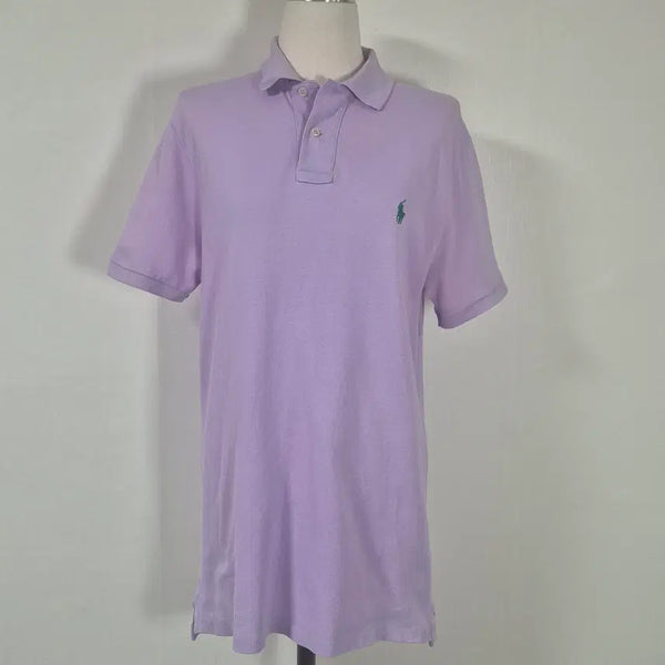 [BUNJANG] Polo Ralph Lauren Lavender Collar T-Shirt M / 폴로랄프로렌 연보라카라티셔츠M호호상점