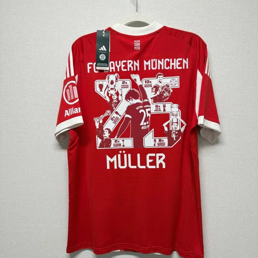 [BUNJANG] Bayern Munich 25-26 Home Müller Special Edition Authentic Jersey / (새상품) 25-26 바이에른 뮌헨 홈 반팔 뮐러 스페셜 정품 유니폼
