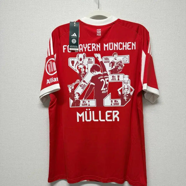 [BUNJANG] Bayern Munich 25-26 Home Müller Special Edition Authentic Jersey / (새상품) 25-26 바이에른 뮌헨 홈 반팔 뮐러 스페셜 정품 유니폼