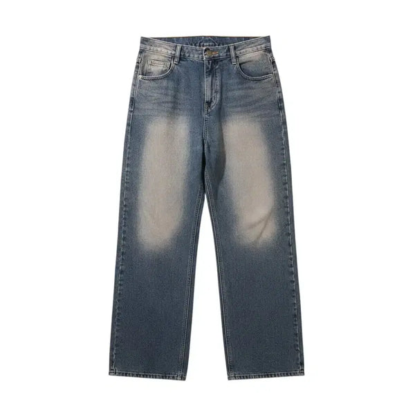 [BUNJANG] Women's Basic Fit Sand Washed Wide Jeans / 여성M/ 베이직핏 샌드 워싱 와이드 청바지 21-145