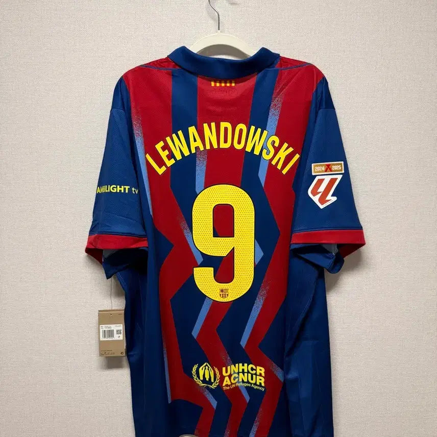 [BUNJANG] FC Barcelona 25-26 4th Kit Robert Lewandowski Authentic Jersey / (새상품) 25-26 바르셀로나 4th No.9 레반도프스키 정품 유니폼