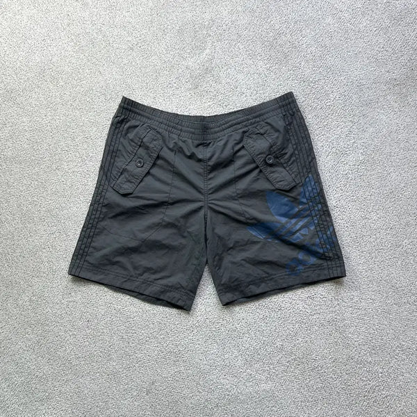 [BUNJANG] Adidas Old School Big Logo Half Pants Vintage Black L / 아디다스 올드스쿨 빅로고 하프 팬츠 빈티지 팬츠 블랙 L 100