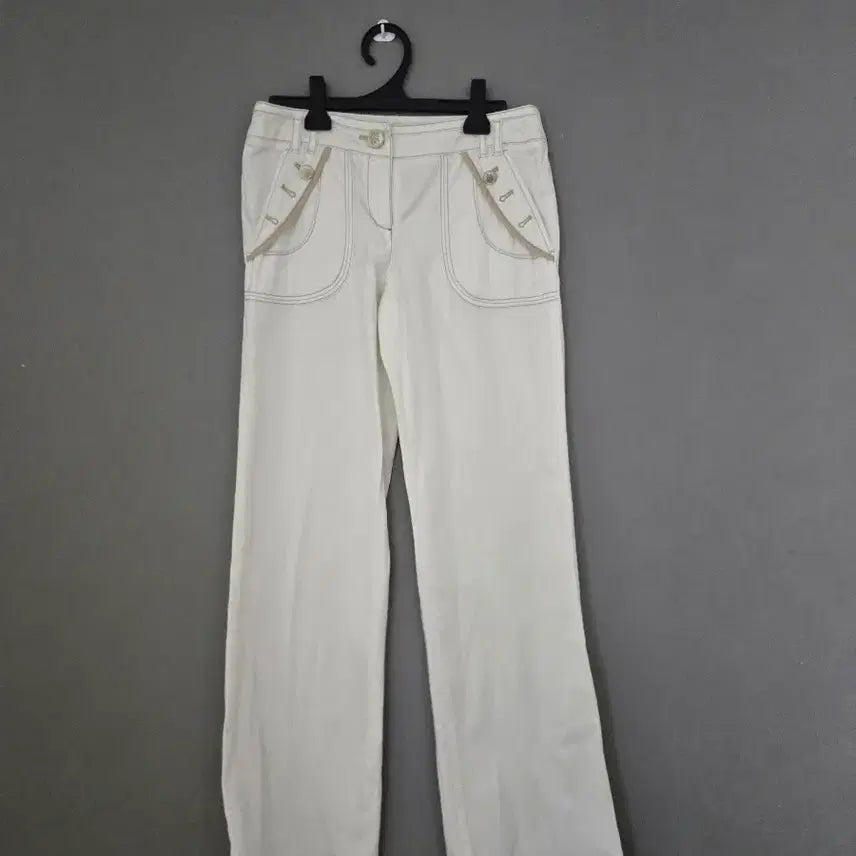 [BUNJANG] ON&ON White Cotton Pants / 온앤온 화이트 면바지  허리26센지
