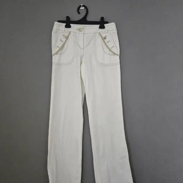 [BUNJANG] ON&ON White Cotton Pants / 온앤온 화이트 면바지  허리26센지