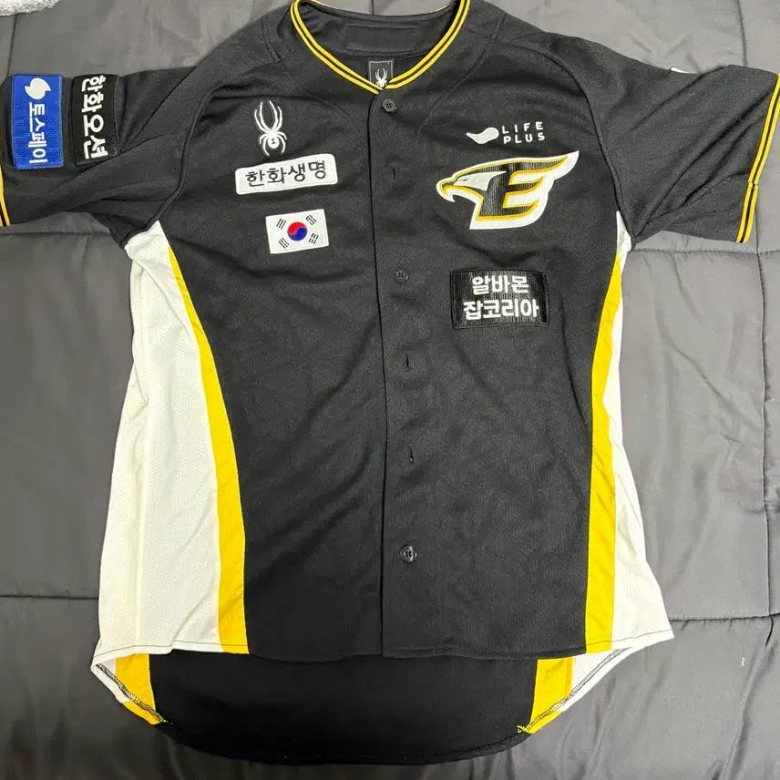 [BUNJANG] Hanwha Eagles 2024 Noh Si-hwan Black Air Force Jersey (Size 100) / 한화이글스 2024 블랙 에어포스 유니폼 노시환 100