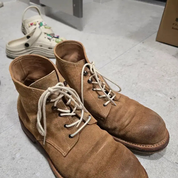 [BUNJANG] Romantic Move Service Boots (Sand Brown) / 로맨틱무브 서비스 부츠