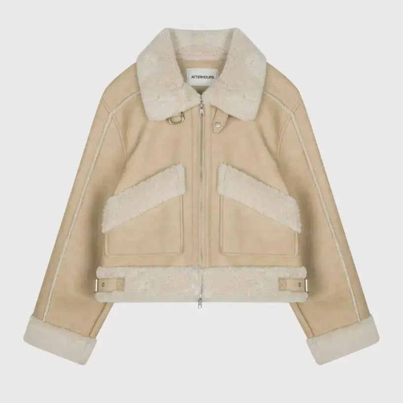 [BUNJANG] Afterhours Shearling Jacket V2 Beige / 애프터아워즈 무스탕 V2 #베이지