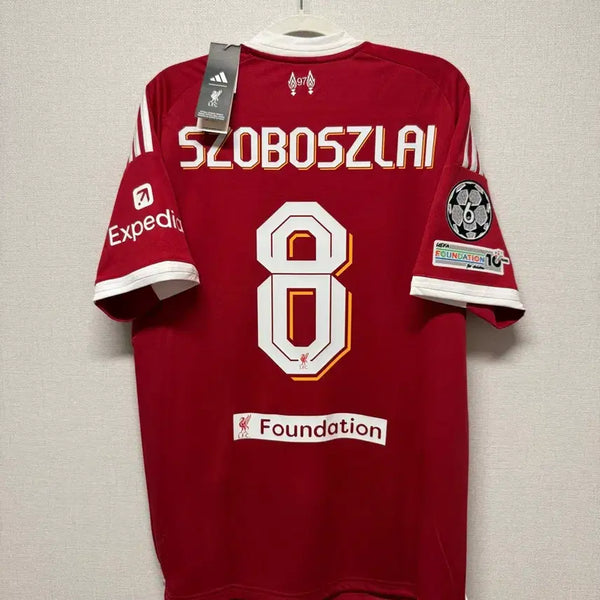 [BUNJANG] Liverpool FC 25/26 Home No. 8 Szoboszlai Official Jersey / (새상품) 25-26 리버풀 홈 No.8 소보슬라이 챔스 정품 유니폼