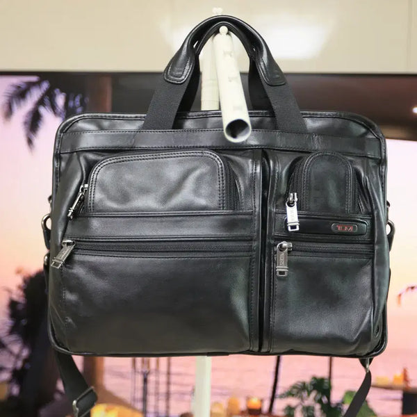 [BUNJANG] Tumi T-Pass Leather Briefcase / 10년 들 각 나오는 투미 T Pass 올가죽 가방