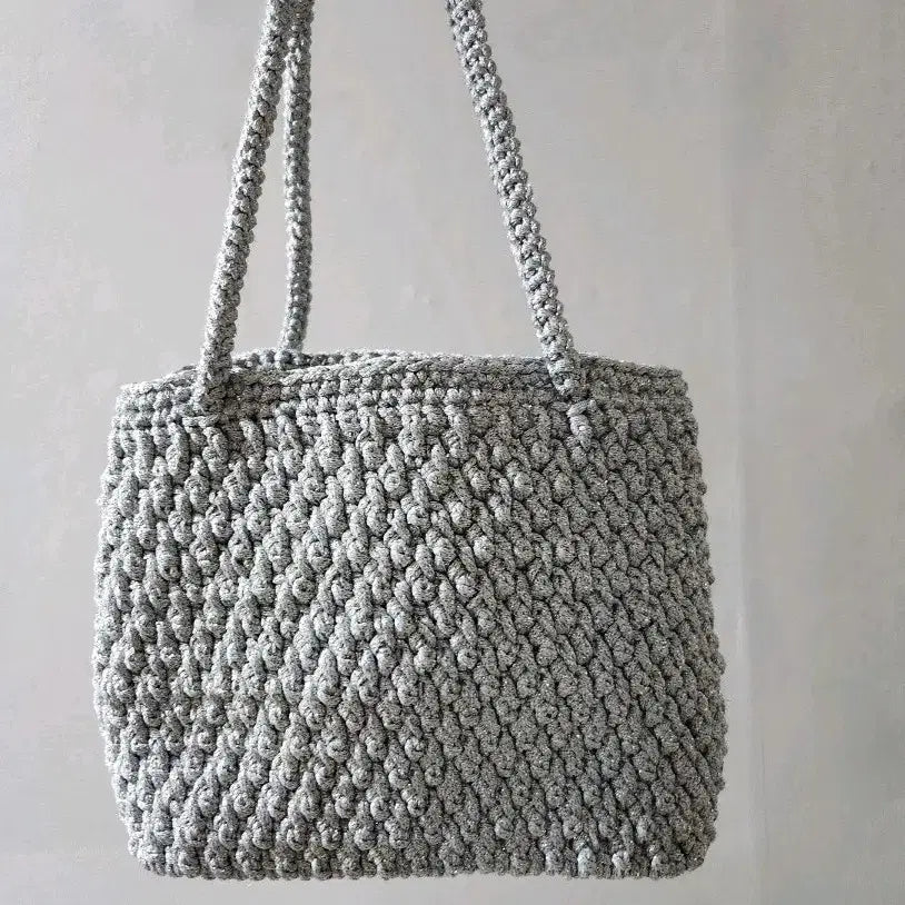 [BUNJANG] Handmade Silver Shoulder Bag / 핸드메이드 실버 가방