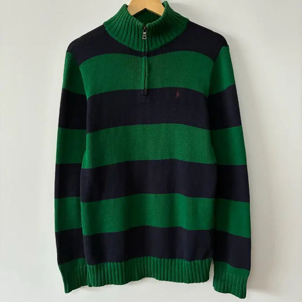 [BUNJANG] Polo Striped Knit Sweater / 폴로 단가라 니트