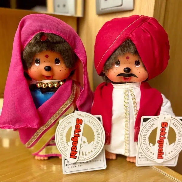 [BUNJANG] Monchhichi 40th Anniversary India Doll Set / 아랍 몬치치 40주년 인도 인형 세트