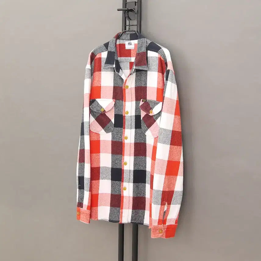 [BUNJANG] Lee Japan Cotton Buffalo Check Heavy Flannel Work Shirt XL / Lee JPN 리 일판 코튼 버팔로체크 헤비플라넬 워크셔츠 XL 105