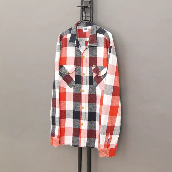 [BUNJANG] Lee Japan Cotton Buffalo Check Heavy Flannel Work Shirt XL / Lee JPN 리 일판 코튼 버팔로체크 헤비플라넬 워크셔츠 XL 105