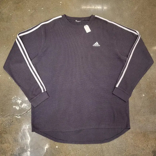 [BUNJANG] 00s US Vintage Adidas Waffle Knit Long Sleeve T-Shirt XL / 00s 미국빈티지 아디다스 와플면 롱슬리브 긴팔티