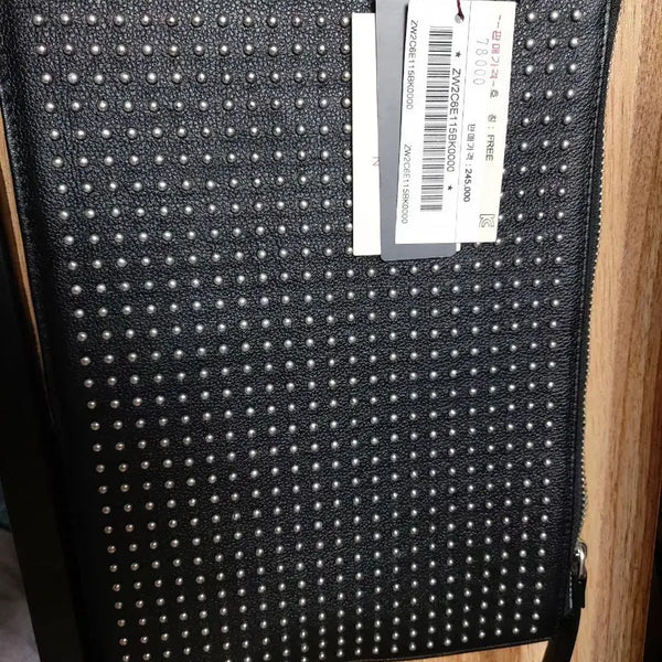 [BUNJANG] Stud Embellished Black Clutch Bag / 스터드 장식 클러치 백 블랙