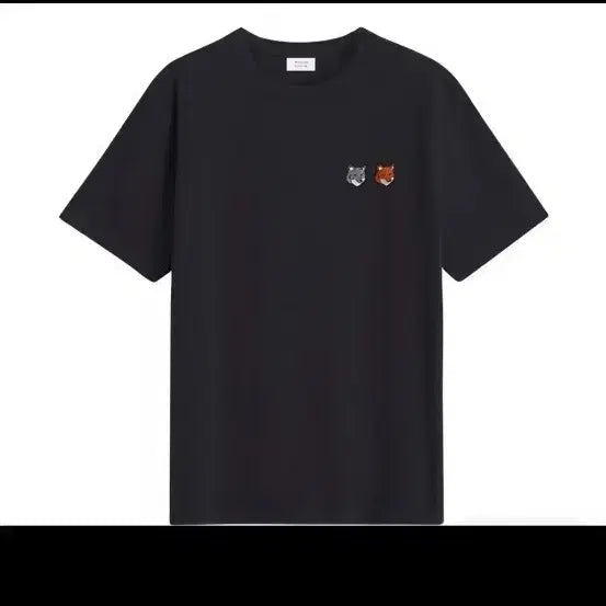 [BUNJANG] Maison Kitsuné Double Fox Head Short Sleeve T-Shirt Black XL (New) / 정품 메종키츠네 더블 폭스 헤드 반팔티 블랙 XL 새상품