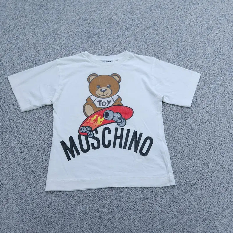 [BUNJANG] Moschino Kids 4A T-Shirt / 4A 모스키노 반팔 티 키즈 | 0602B32